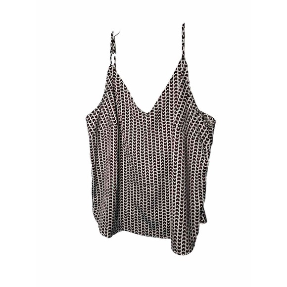a new day Tops - A New Day Women's Cami‎ MAtte satin V neck Pullover Dark brown Size XXL